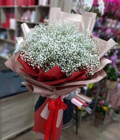 Букет цветов из: Гипсофила в Поронайске