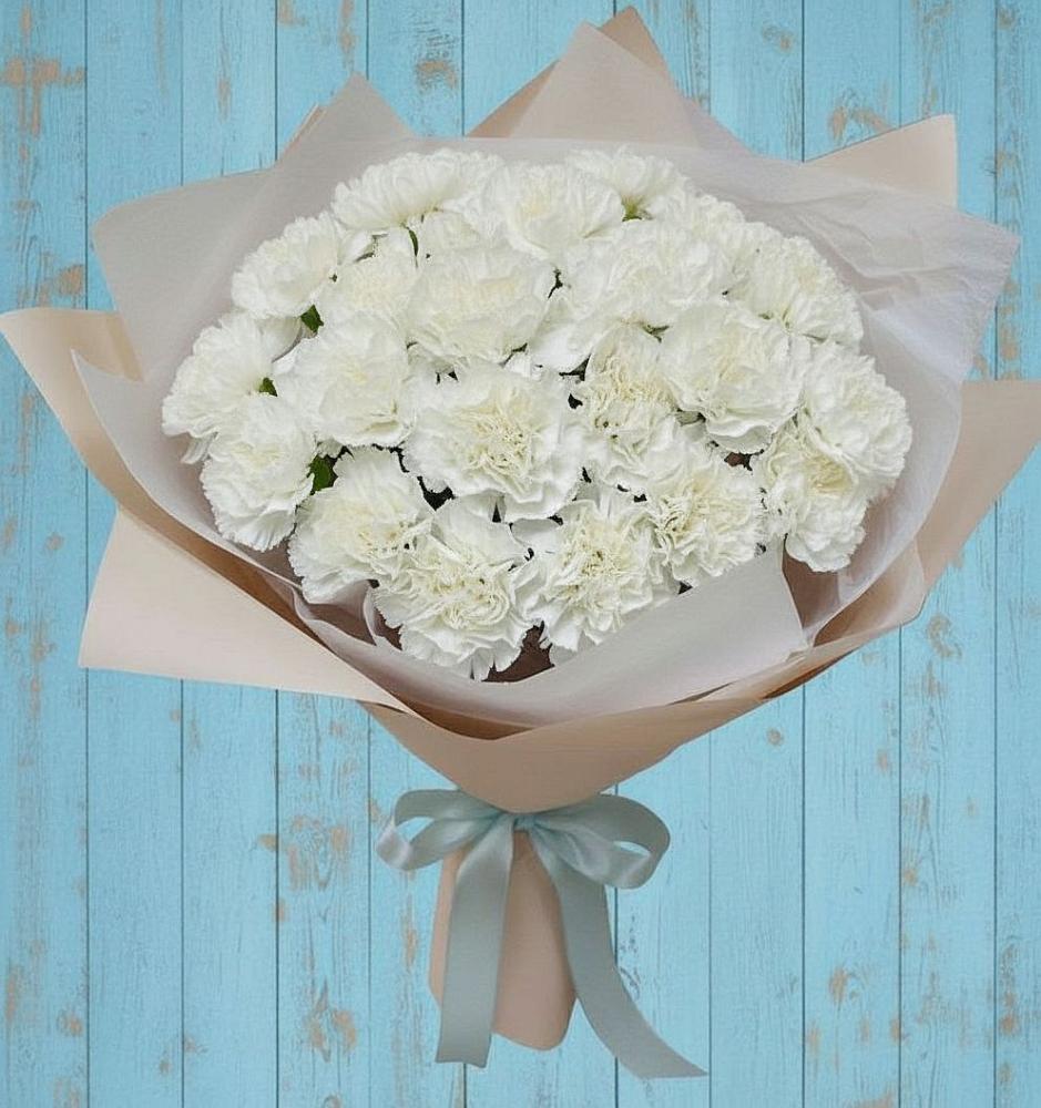 Букет цветов из: Гвоздики в Поронайске