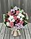 Букет цветов из: Альстромерии, Гвоздики, Розы и Хризантемы в Поронайске