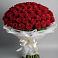 Букет 101 Красная роза Блэк Мэджик в Поронайске