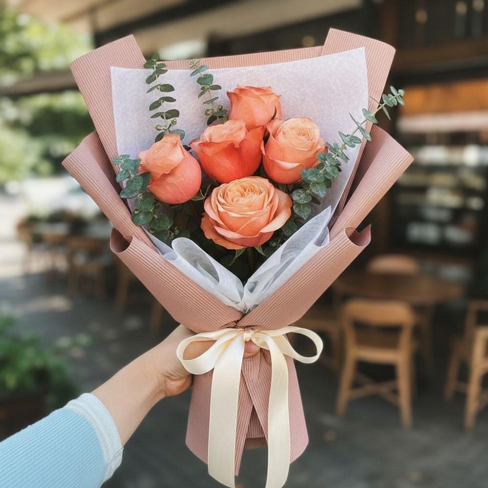 Букет цветов из: Розы в Поронайске