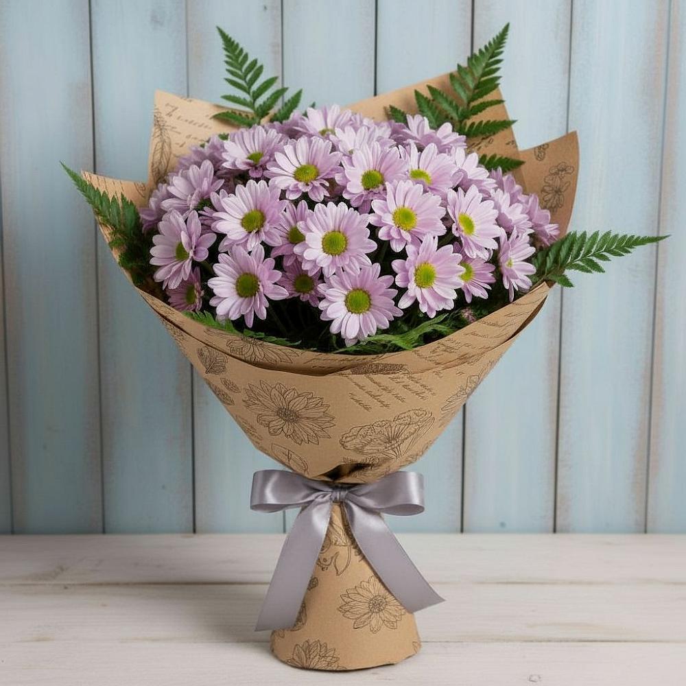 Букет цветов из: Хризантемы в Поронайске