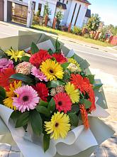 Букет цветов из:  Герберы #REPLACE_PRED# Поронайске