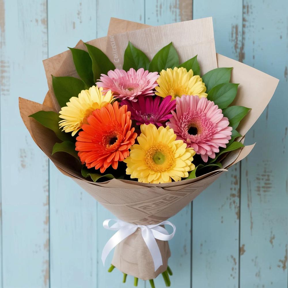 Букет цветов из: Герберы в Поронайске