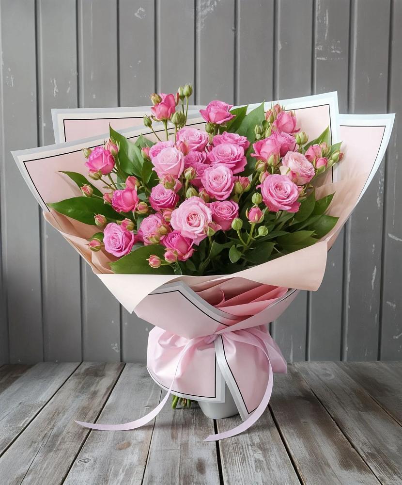 Букет Розовый кустик в Поронайске
