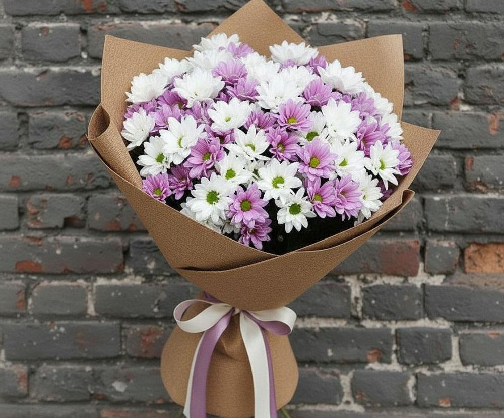 Букет цветов из: Хризантемы в Поронайске