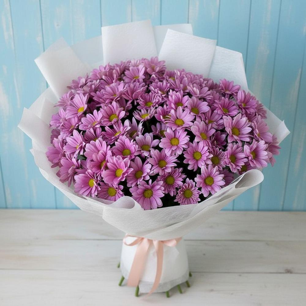 Букет цветов из: Хризантемы в Поронайске