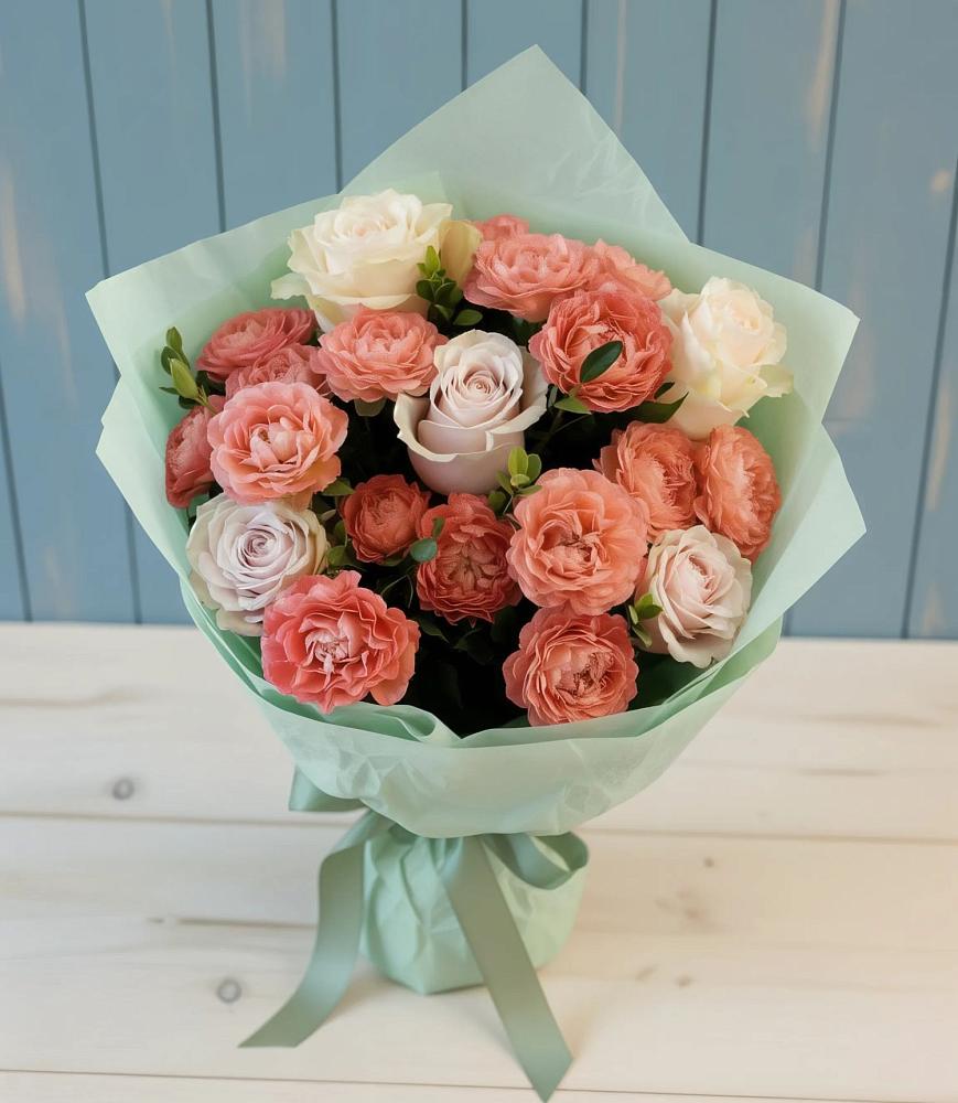 Букет цветов из: Розы в Поронайске