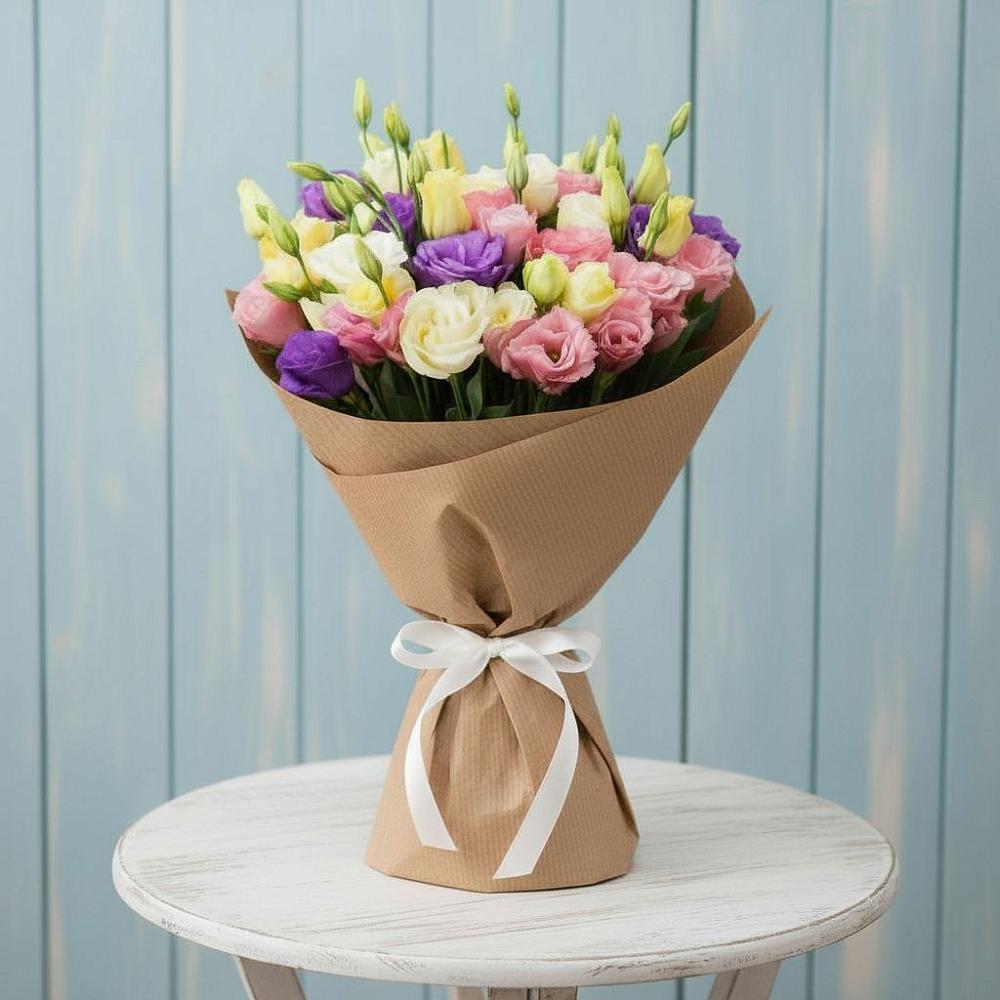 Букет цветов из: Лизиантусы в Поронайске