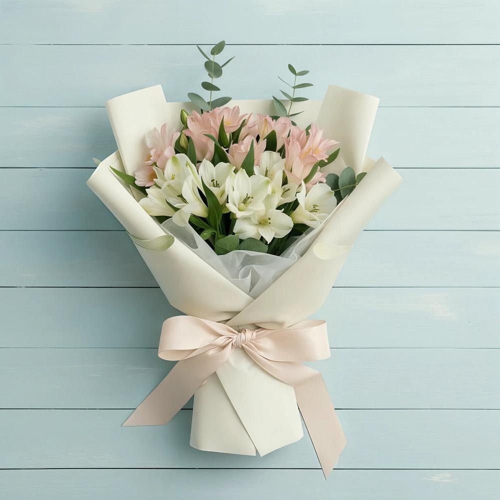 Букет цветов из: Альстромерии в Поронайске