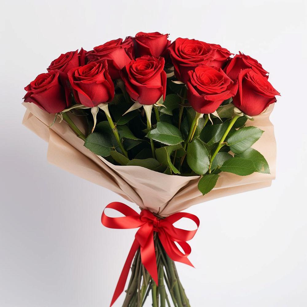 Букет 11 Красных роз Эдлесс Лав в Поронайске