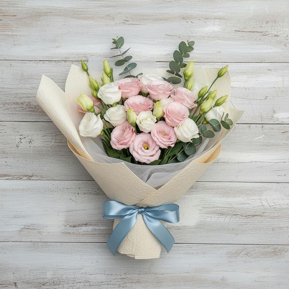 Букет цветов из: Лизиантусы в Поронайске